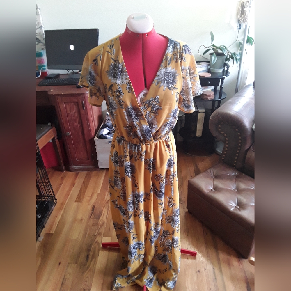 Floral Yellow Dress